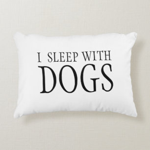 Jag sover med Hundar Pillow Prydnadskudde
