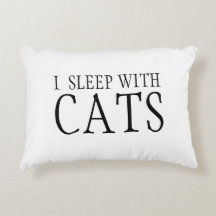 Jag sover med katter Pillow