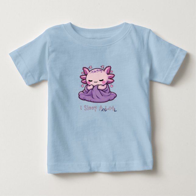 Jag sover mycket - Axolotl Baby Tees T Shirt (Framsida)