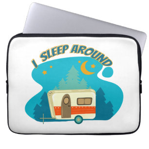Jag sover runt Camper Van Camping Explorer-naturen Laptop Fodral