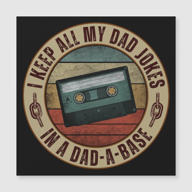 Jag sparar alla mina pappajokes i en pappabas (Framsida)