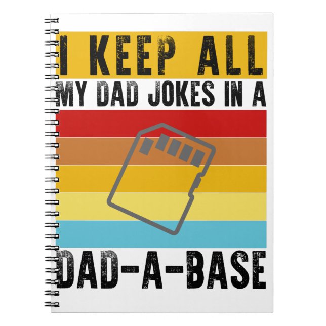 Jag Sparar Alla Mina Pappaskämt I En Pappa- Databa Anteckningsbok (Framsidan)