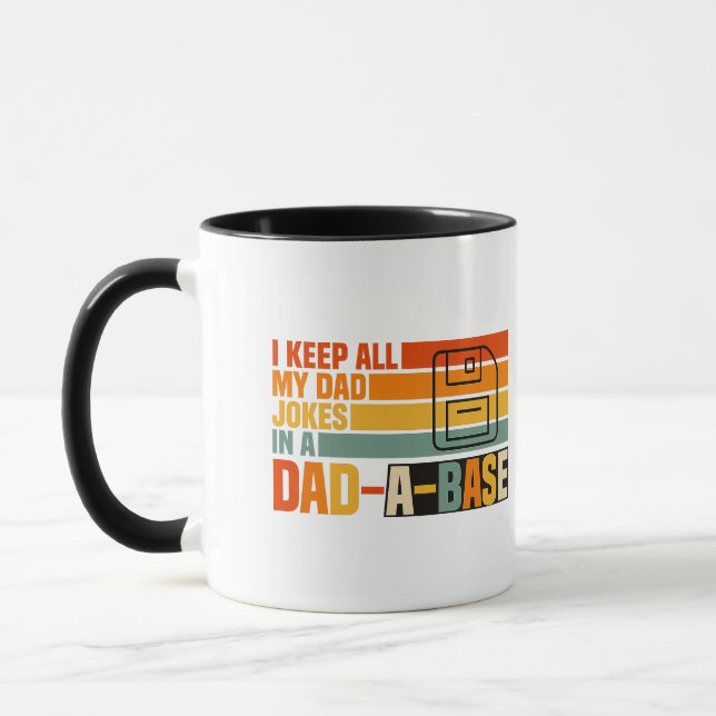 Jag Sparar Alla Mina Pappaskämt I En Pappa-databas Mugg (Vänster)