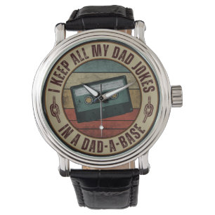 Jag sparar alla mina pappaskämt i en pappas databa armbandsur