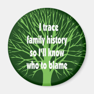 Jag spårar familjhistoria magnet