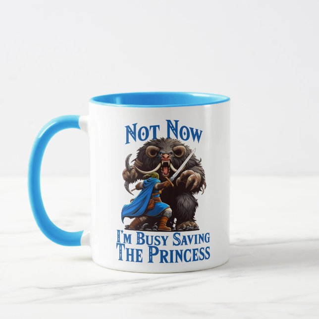 Jag sparar prinsessan. mugg (Vänster)