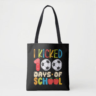 Jag sparkade 100 dagar av skolan fotbollsentusiast tygkasse