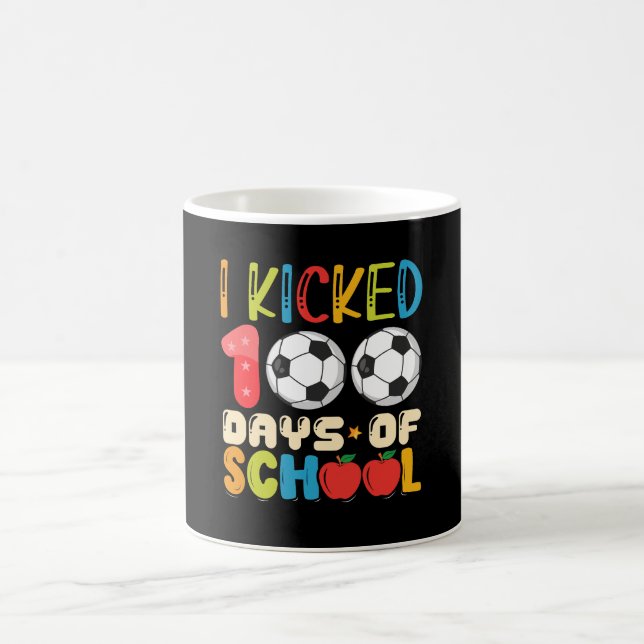 Jag sparkade 100 dagars skolfotbollsentusiast kaffemugg (Center)