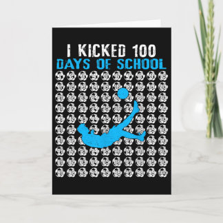 Jag sparkade 100 skoldagar fotboll 100:e skoldagen kort