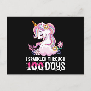 Jag sparkade genom 100 dagar med skolenhörning vykort