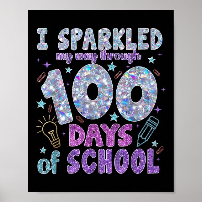 Jag sparkade mig igenom 100 dagar i skolan 100 poster (Framsidan)