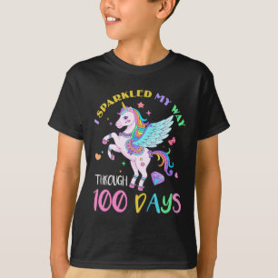 Jag sparkade min väg genom 100 dagar med School Un T Shirt