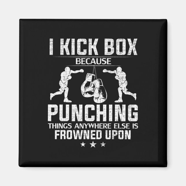 Jag sparkar boxning eftersom knytnävar inte är til magnet (Framsidan)