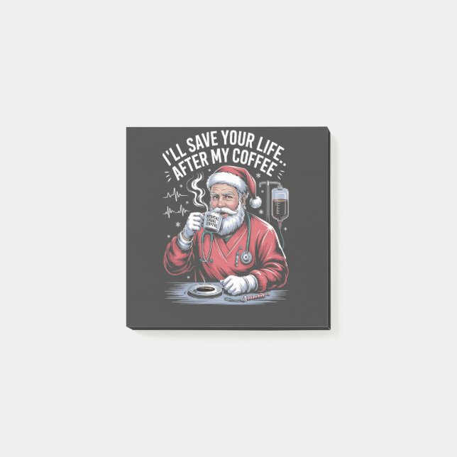 Jag Sparor ditt liv efter min kaffejul Post-it Block (Framsida)