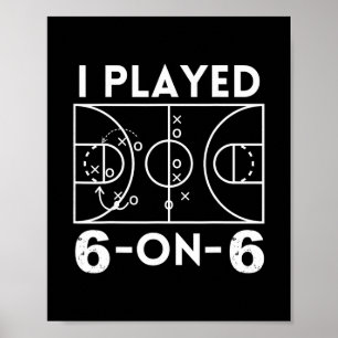Jag spelade 6 mot 6 den ursprungliga damvarianten poster