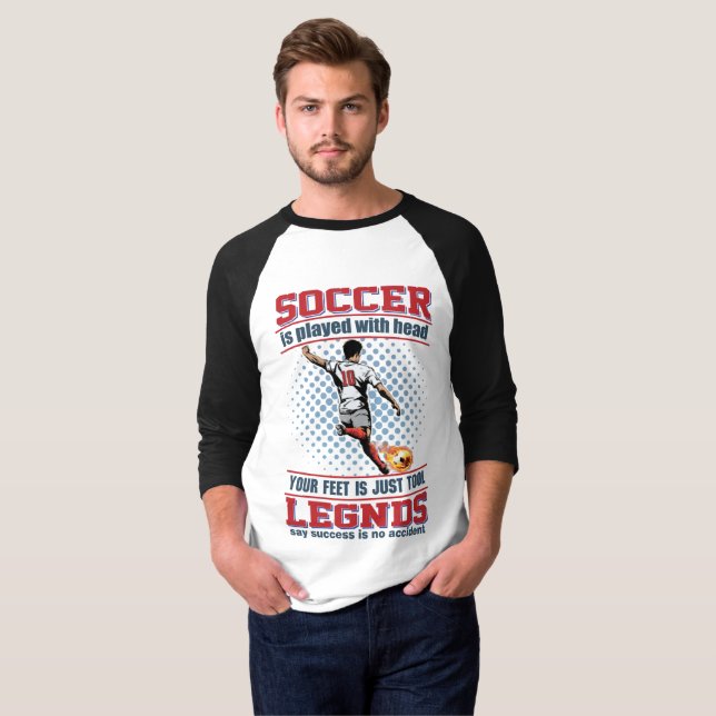 Jag spelade fotboll med mitt huvud t shirt (Hel framsida)