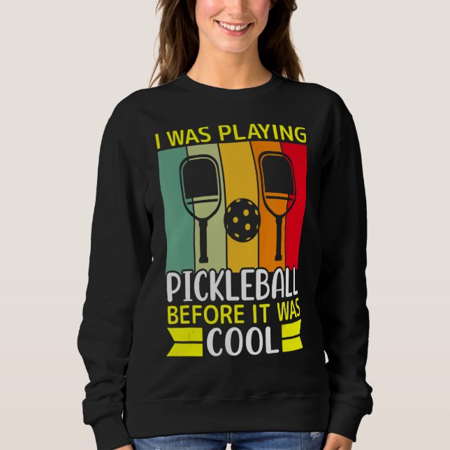 Jag spelade pickleball innan det var Coola T Shirt (Framsida)