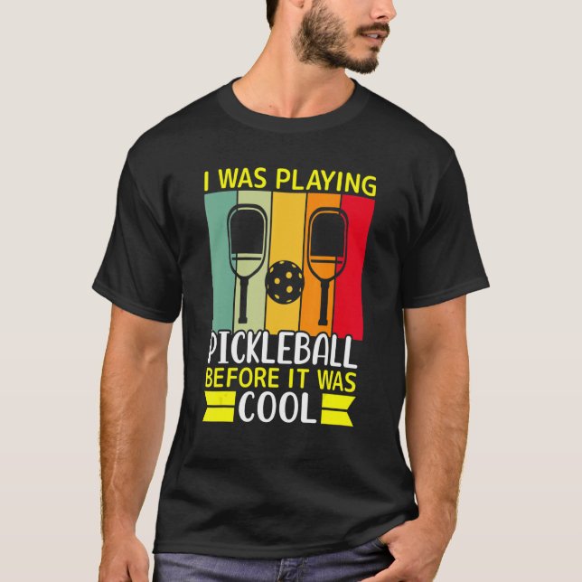 Jag spelade pickleball innan det var Coola T Shirt (Framsida)
