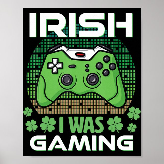 Jag spelade St patricks day killkillkillbarn gamer Poster (Framsidan)