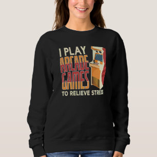 Jag spelar arkadspel för att lindra stress-spel t shirt