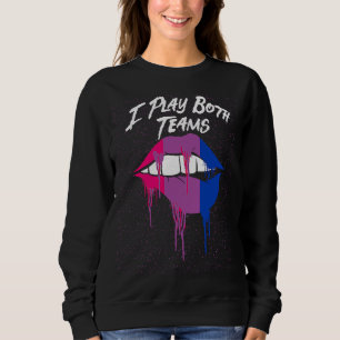 Jag spelar båda lagen Bisexuell HBTQ Bi Pride dejt T Shirt