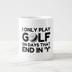 Jag spelar bara Golf Jumbo Mugg