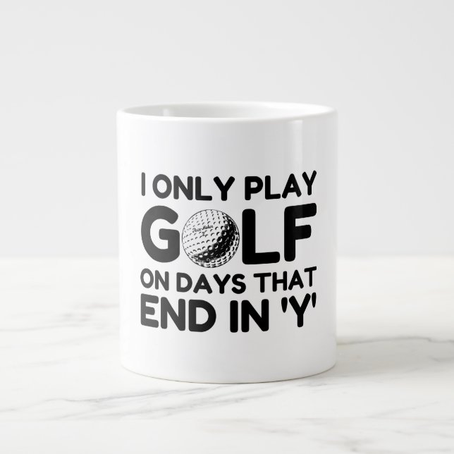 Jag spelar bara Golf Jumbo Mugg (Framsidan)