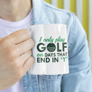 Jag spelar bara golf kaffemugg