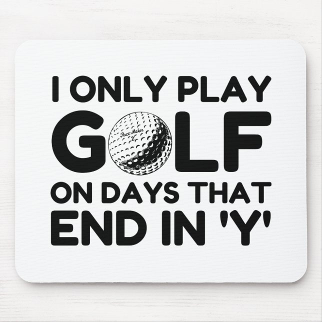 Jag spelar bara golf musmatta (Framsidan)