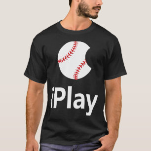Jag spelar baseball Logotyp baseball kul baseball  T Shirt
