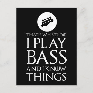 Jag spelar Bass Funny Bass Guitar Tilläggskort