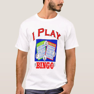 Jag spelar Bingo-logotyp Tee