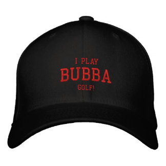 Jag spelar Bubba Golf! Broderad hatt Keps