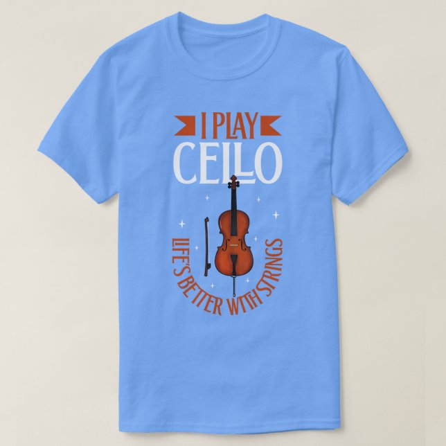 Jag spelar Cello 1 T Shirt (Design framsida)