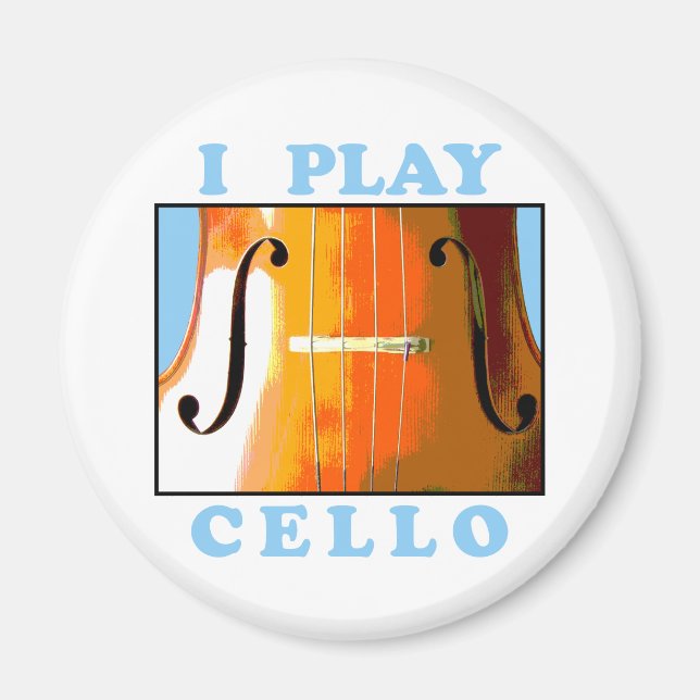 Jag spelar Cello Magnet (Framsidan)