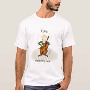 "Jag spelar därför är" Cello Music T Shirt