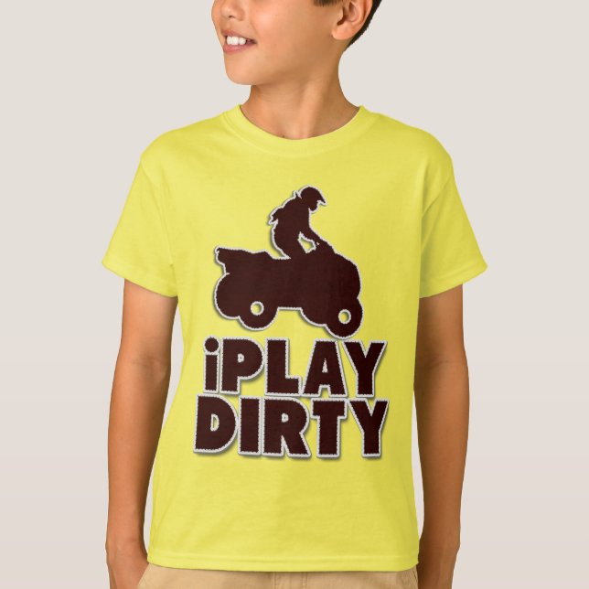 Jag spelar Dirty Funny Motocross Dirt Bike T Shirt (Framsida)