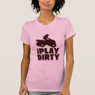 Jag spelar Dirty Funny Motocross Dirt Bike T Shirt