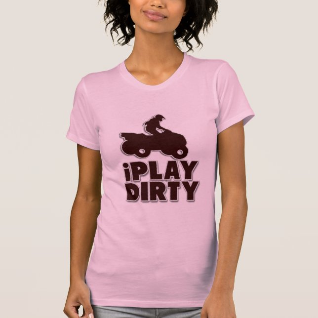Jag spelar Dirty Funny Motocross Dirt Bike T Shirt (Framsida)