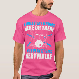 Jag spelar Drummer här annars spelar jag Drums var T Shirt