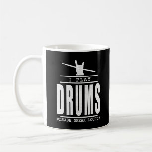 Jag spelar Drums PLease Talar högt - Drummers Quot Kaffemugg