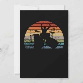 Jag spelar Drums Tack Kort