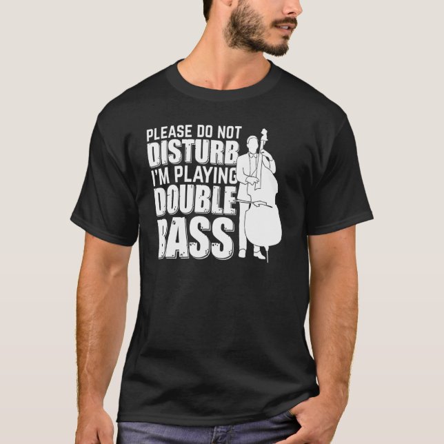 Jag spelar Dubbla Bass Doub. T Shirt (Framsida)