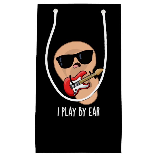 Jag spelar efter Ear Funny Guitar Musician Pun Mör (Framsidan)