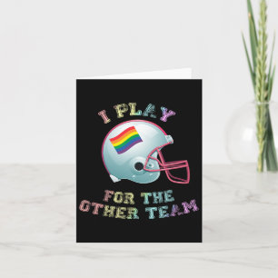 Jag spelar för det andra fotbollslaget Gay pride Kort