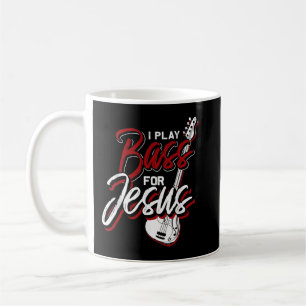 Jag spelar för Jesus Bass Guitar Kaffemugg