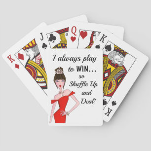 "Jag spelar för vinet - Shuffle Up & Deal!" Spelko Casinokort