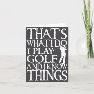 Jag spelar golf rolig golfcitat butik Uni-vuxna &a Kort