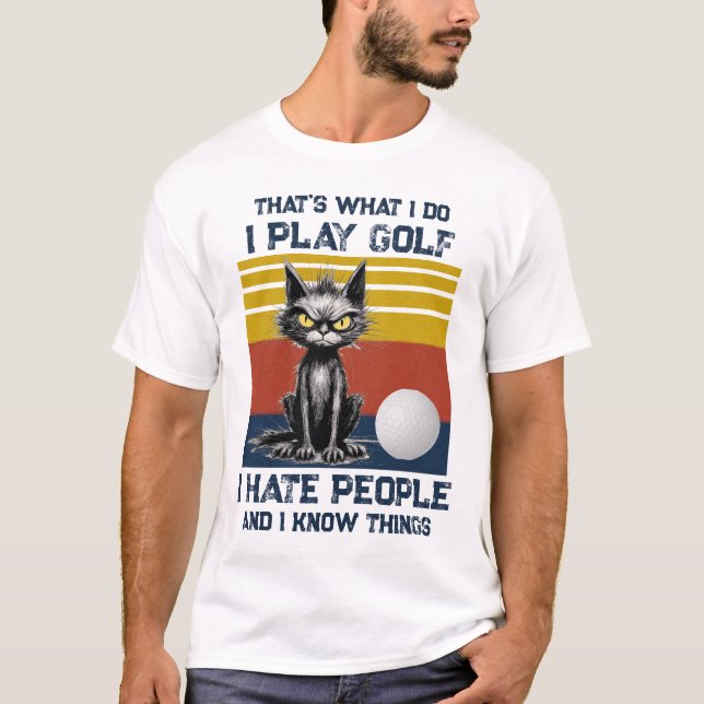 Jag spelar Golf T-Shirt (Framsida)