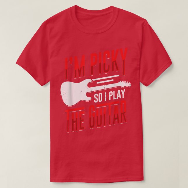 Jag spelar Guitar-designen för en Guitari. T Shirt (Design framsida)